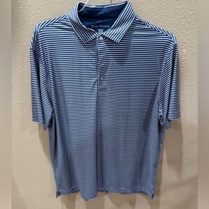 Hickey Freeman Golf Polo - Two Tone Blue - Size L